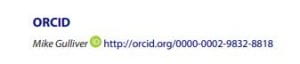 Example of ORCID citation